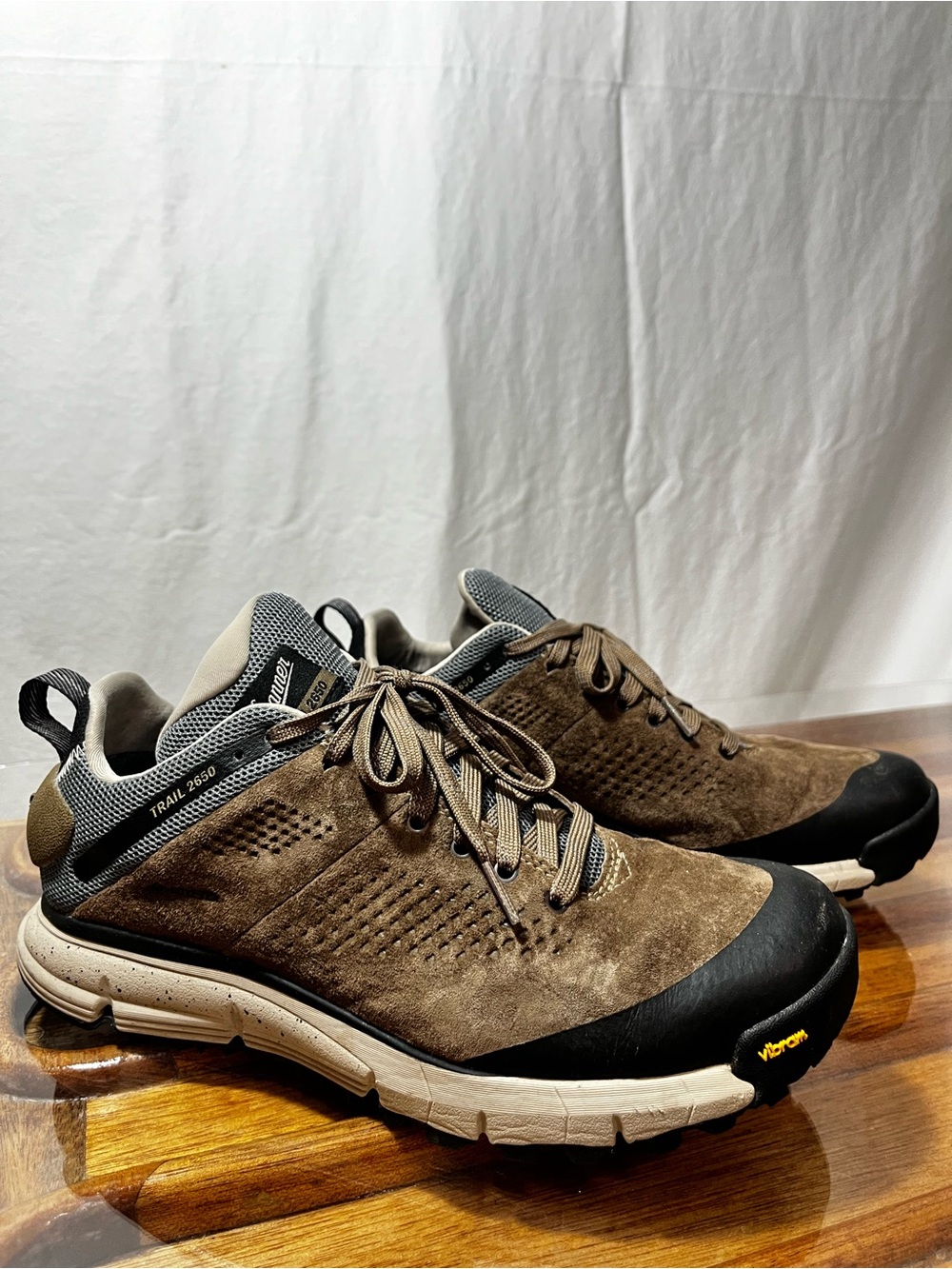 Danner Trail 2650 3" GTX Kangaroo Brown Suede Hiking Shoes Men's Size 9